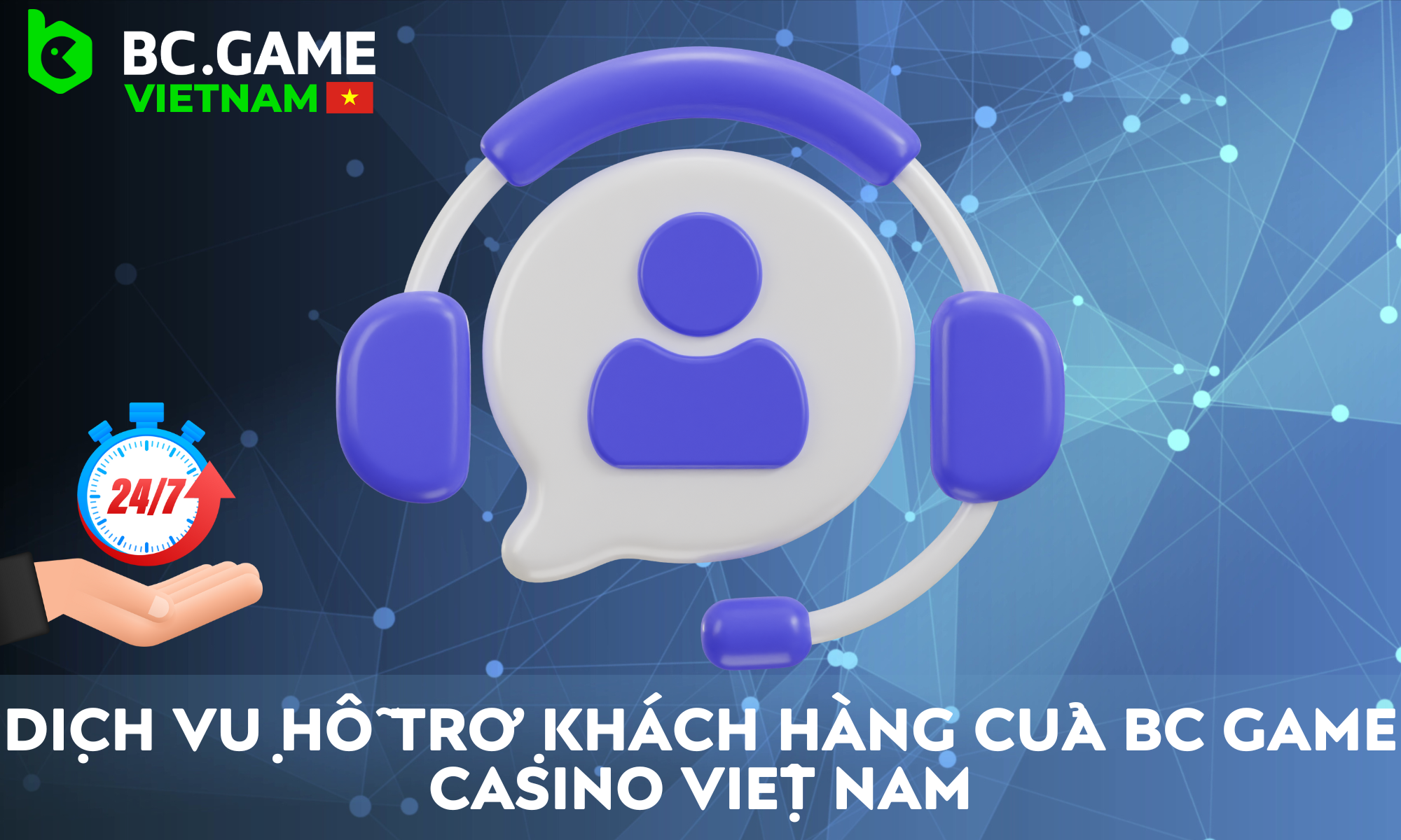 Dịch vụ hỗ trợ kỹ thuật của BC Game được cung cấp 24 giờ một ngày, không tính ngày cuối tuần và ngày lễ.