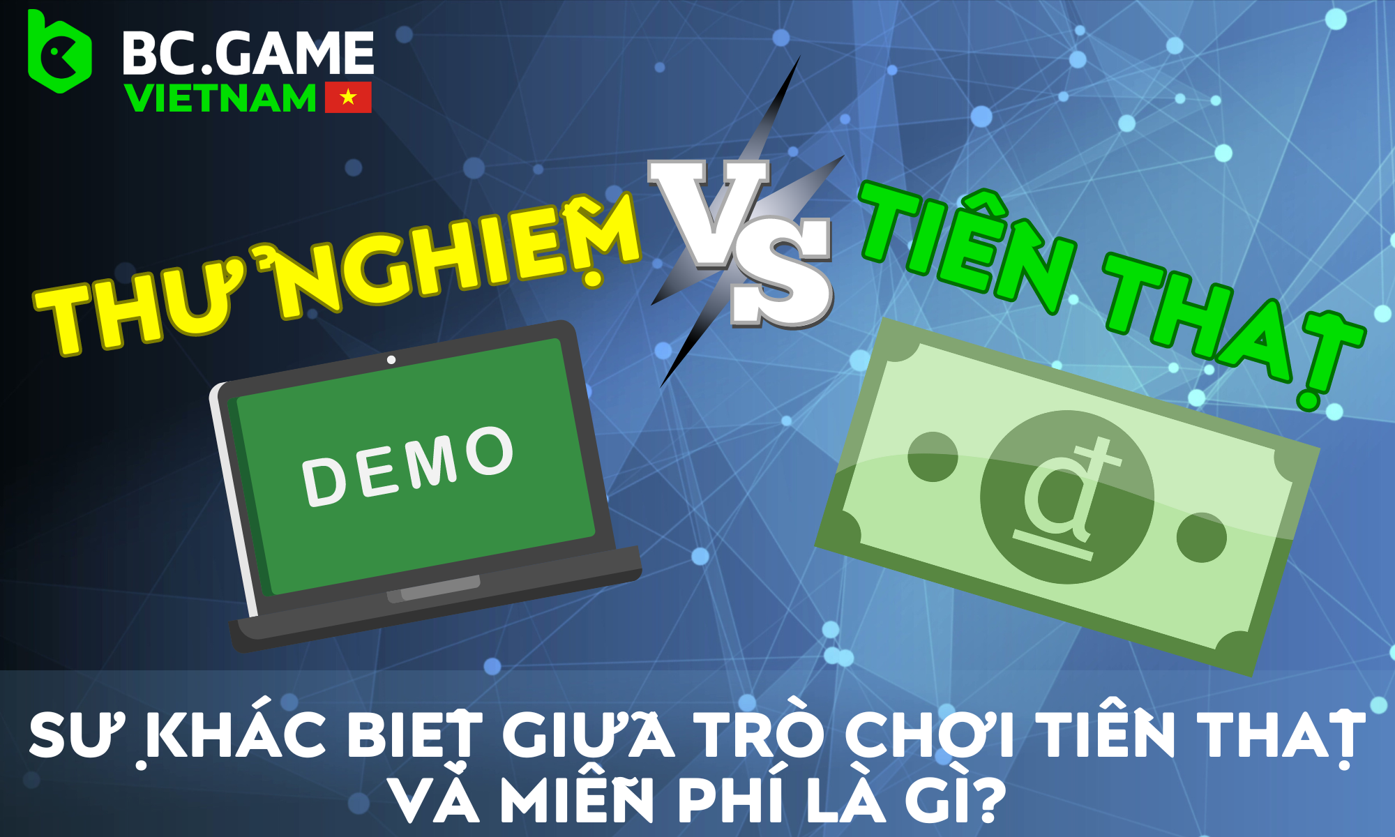 Tại BC.Game, người chơi tìm thấy hai loại trò chơi: miễn phí và tiền thật