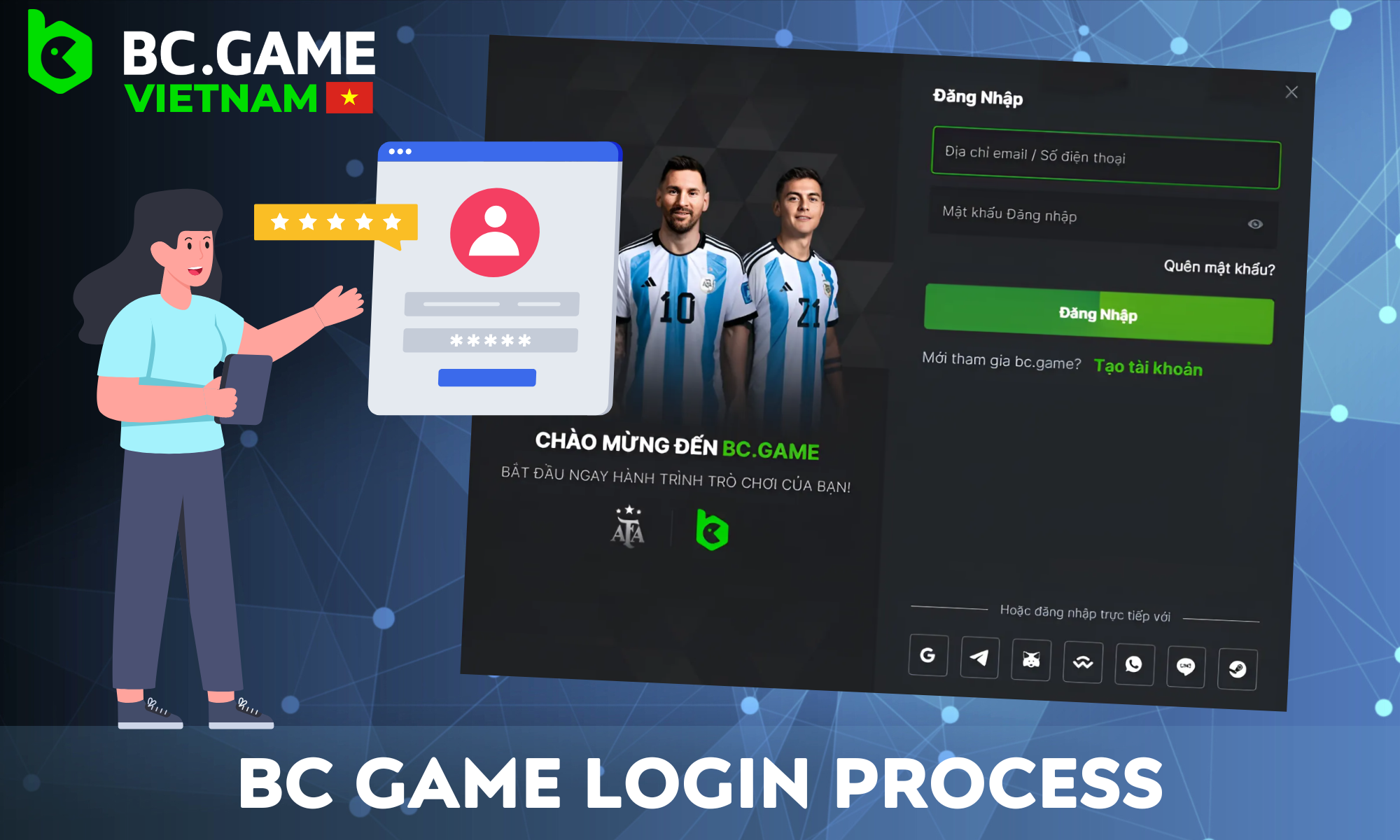 How to access BC Game personal account