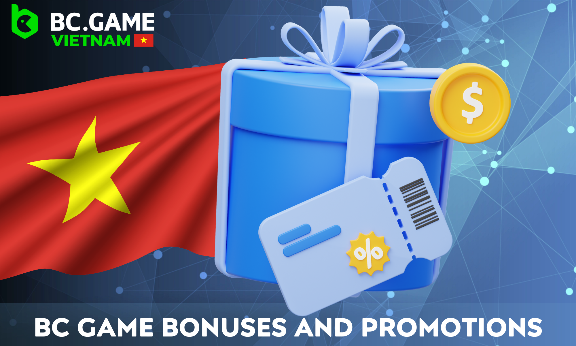 The site provides a rich BC Game reward system for Vietnamese players