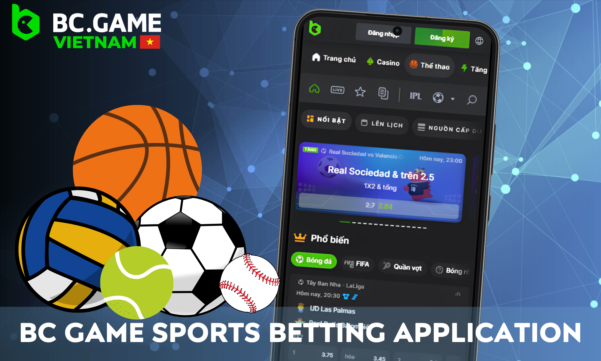 Players from Vietnam have the opportunity to bet on a large number of sporting events at BC Game