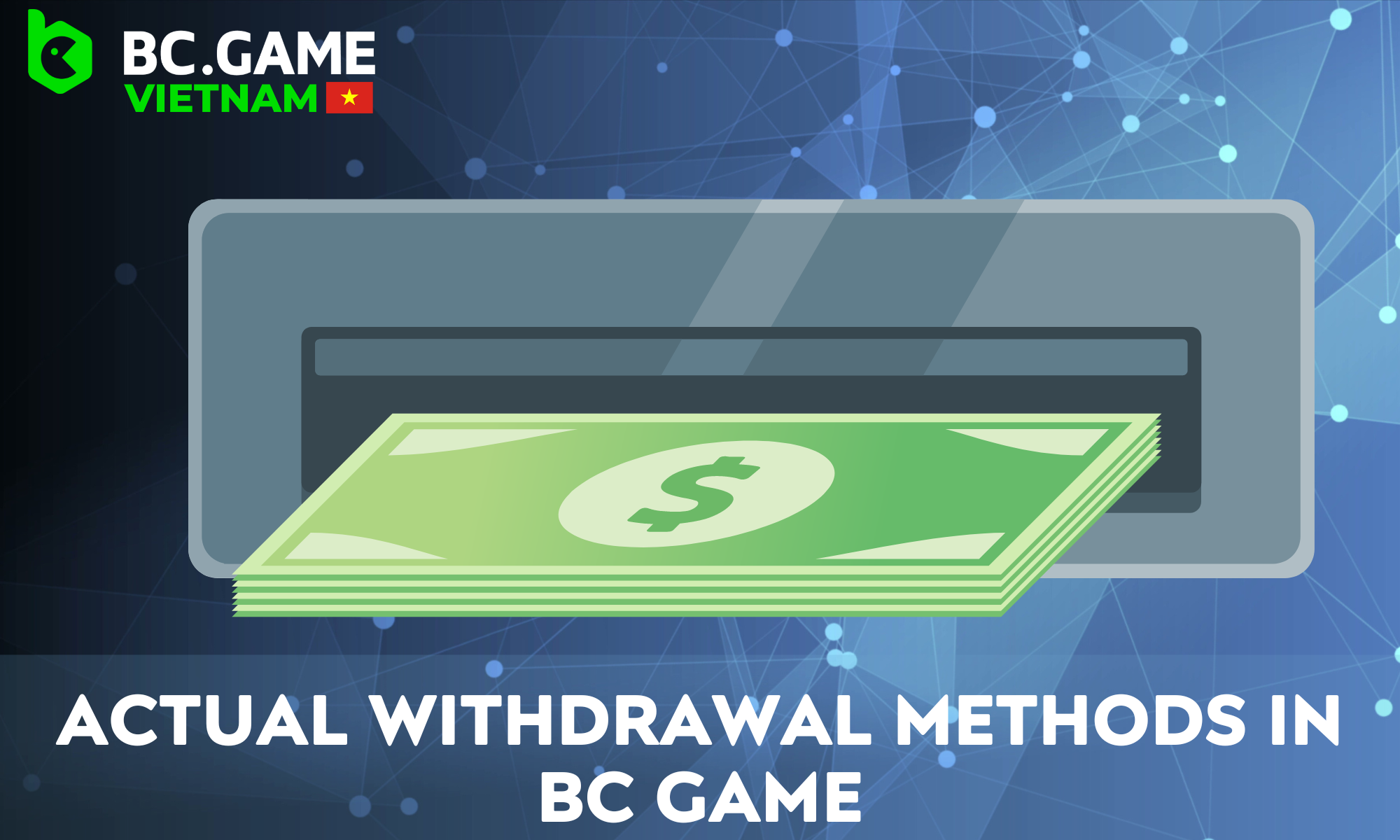 Overview of available withdrawal methods in BC Game