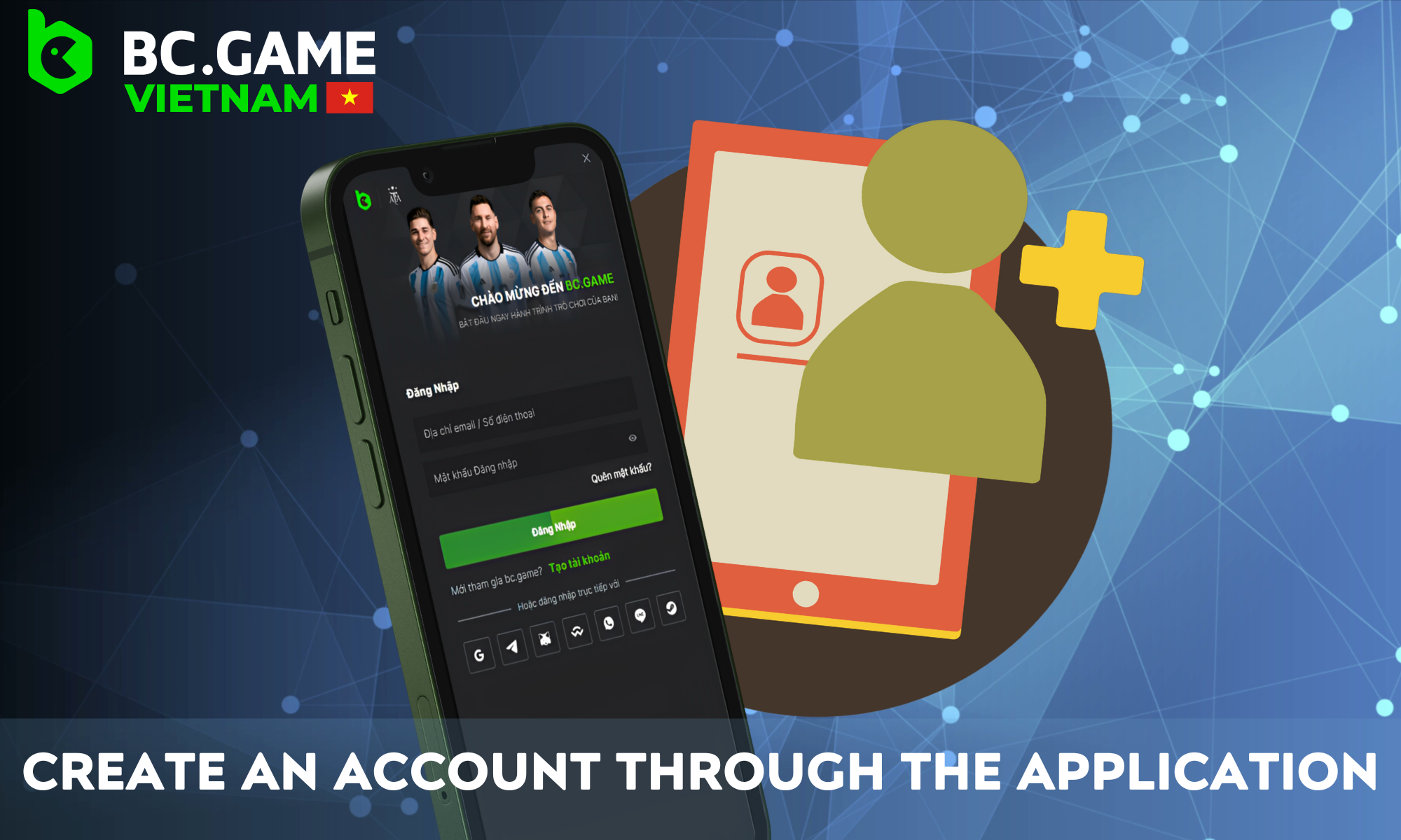 BC Game has a user-friendly mobile application that allows Vietnamese Android and iOS users to create accounts