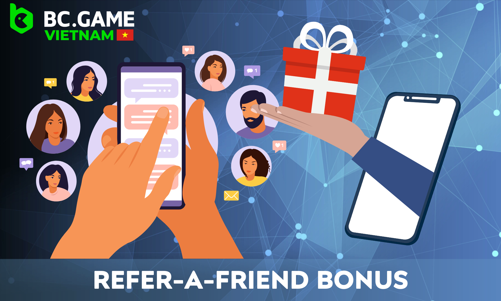 Every BC Game player can use the referral program to earn money