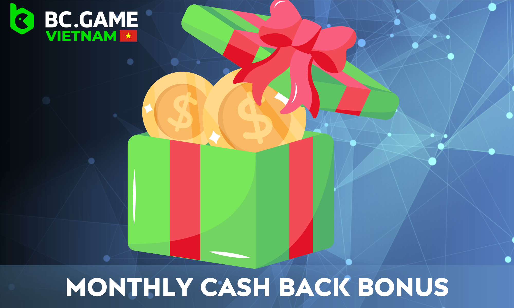 In addition, all players have the opportunity to receive monthly bonuses from BC Game