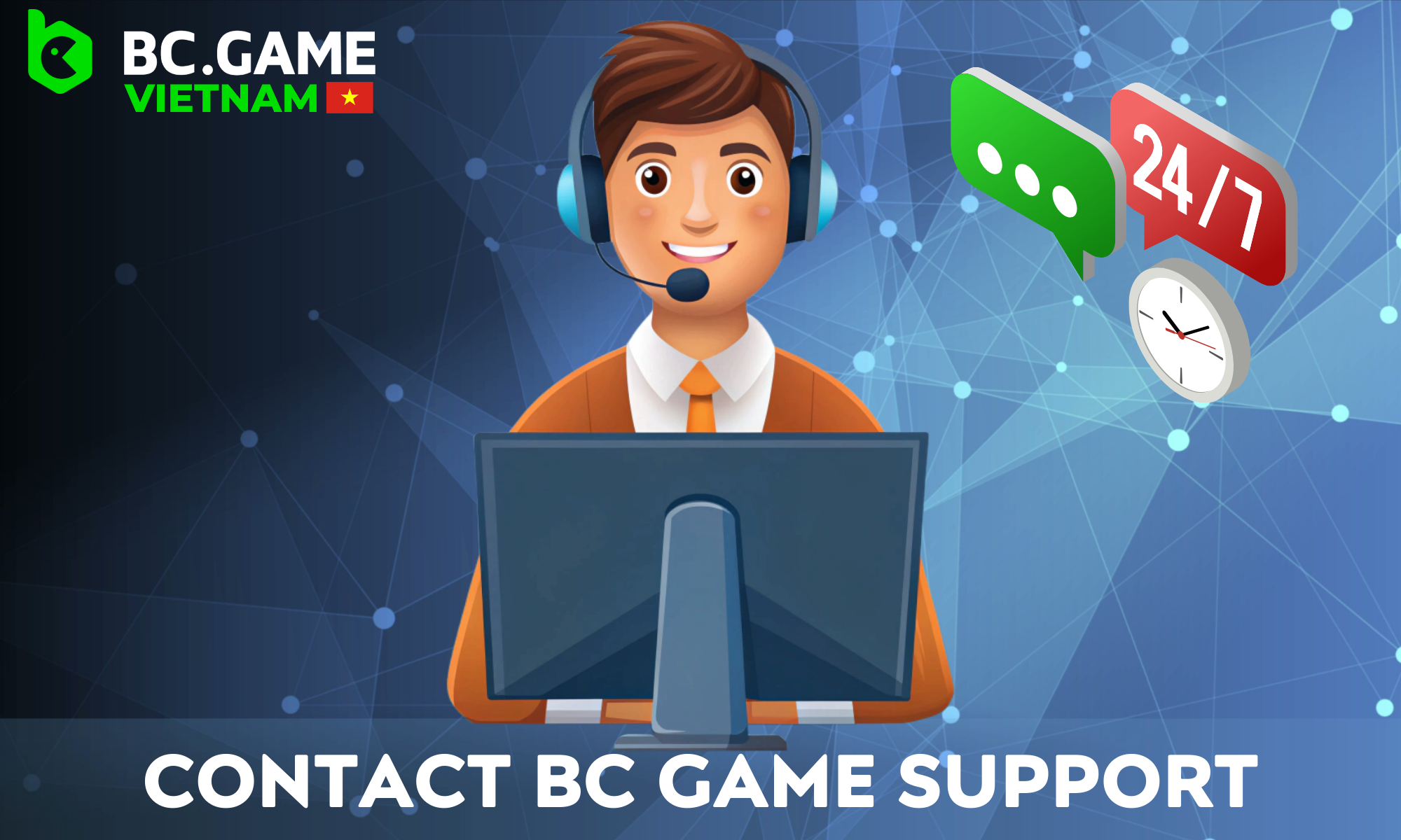 BC Game support managers work for you 24/7